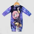 thumbnail image 4 of Anya Forger Spy X Baby Footless Rompers, Long Sleeve Baby Onesie Jumpsuit for Boys Girls, 4 of 8