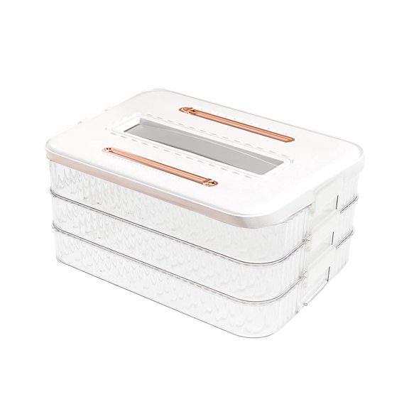 Food Storage Cooked Meat Containers for Refrigerator Organization - Layered Food Storage Solutions for Efficient Food Management