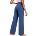 thumbnail image 2 of NELEUS ButterSoftFlex Womens Wide Leg Pants Athletic Yoga Legging Casual Sweatpants with Side Pockets,Blue,US Size XL, 2 of 11