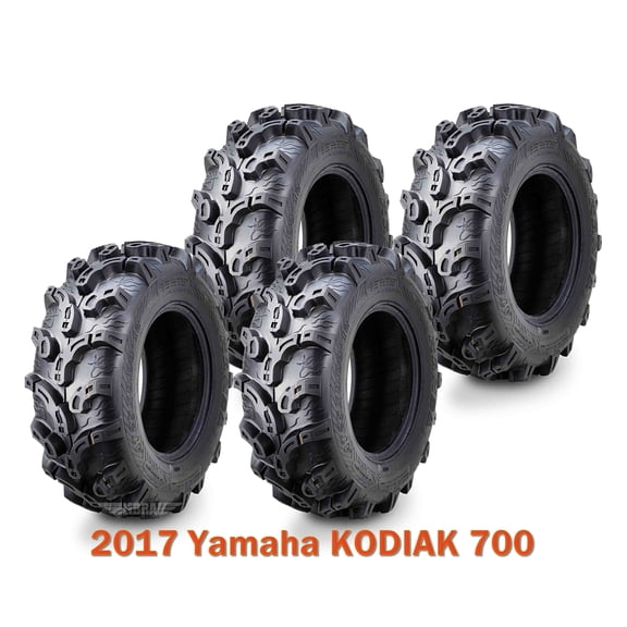 4 Premium WANDA ATV tires 25x8-12 Front & Rear for 2017 Yamaha KODIAK 700 Mud