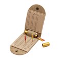 thumbnail image 1 of Visland Portable Cribbage Board Set Faux Leather Travel Crib Board Game Set with 4 Metal Cribbage Board Pegs And Storage Slot for Cribbage Enthusiasts, 1 of 8