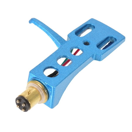 Universal Headshell - Universal LP Disc Record Player Phono Turntable Headshell 4-pin Aluminum Alloy with OFC Leadwires Gold-plated Terminals for LP120-USB/ LP240-USB/ LP1240-USB/ AT-LP5 Direct-drive Turntable