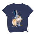 thumbnail image 2 of EGNMCR Chemises de Pâques pour Femmes Chemises pour Femmes Imprimé de Pâques Motif Imprimé Lapin de Pâques Manches Courtes Col Rond T-Shirt Ample T-Shirt pour Femmes, 2 of 3