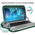 thumbnail image 2 of 15.6 inch Laptop Case, Shockproof Protective Computer Carrying Cover with Front Pocket, Briefcase Handbags Laptop Bag for 15.6 inch HP, Dell, Acer, Asus, Notebook, Dark Green, 2 of 14