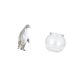 thumbnail image 5 of Figura De Pingüino De Resina, Estatua De Animal Y Pecera Pequeña Transparente, Jarrón Redondo Para Acuario, Adorno Decorativo Para Oficina, Mesa, Hogar, Dormitorio, Bar, Inauguración De La, 5 of 8
