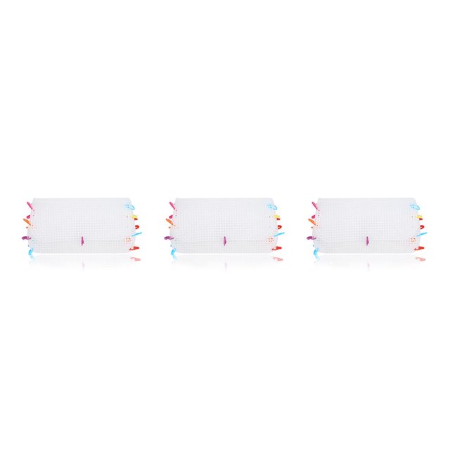 maskred Clear Plastic Mesh Cloth Canvas Sheets for Making Messenger Bag Thread Kids Craft Handicraft Supplies DIY Weaving Tool Medium 3Set