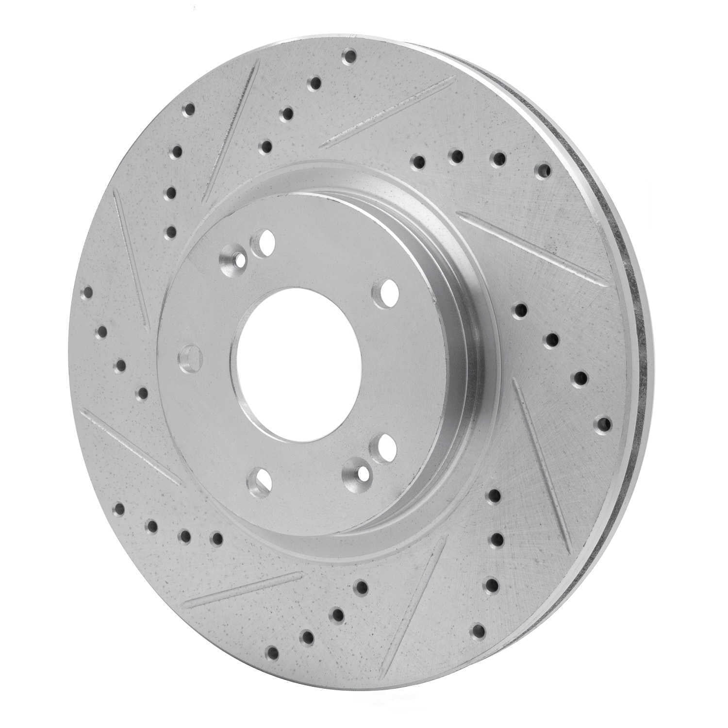 Dynamic Friction Company 631-03051L DFC Brake Rotor - Drilled And Slotted - Silver