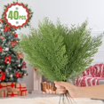 thumbnail image 3 of Ramas de pino artificiales Hananona, 40 unidades, 35 cm, color verde, 3 of 7