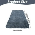 thumbnail image 2 of Large Shag Area Rugs 19.69 x 47.24, Tie-Dyed Plush Fuzzy Rugs for Living Room, Ultra Soft Fluffy Furry Rug for Bedroom, Indoor Carpet Nursery Rugs for Kids Room Home Decor, Grey, 2 of 4