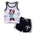 thumbnail image 1 of 2023 Kids Cartoon Disney Minnie Mickey Mouse Clothes Sets 100%Cotton Baby Sports Sets Boy Girl Tee+ Shorts Sets Toddler Suit3T Gao Jinjia LED, 1 of 2