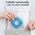 thumbnail image 5 of Portable Fan Makeup Fan with a Mirror Handheld Fan Foldable Usb Rechargeable Reversible Base Vertical Blowing 3 Wind Speeds Lightweight Easy Storage Desk Fan For Travel Office Gifts for Women, 5 of 7
