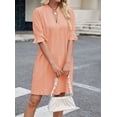 thumbnail image 2 of ZANKLEY Dress for Women V Neck Short Sleeves Casual Flowy Summer Beach Vacation Shifts, 2 of 13