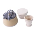thumbnail image 3 of Hervidor de agua para acampar,Olla de cocina plegable para acampar al aire libre,Cacerola plegable Cuenco para cocinar Hervidor de agua Utensilios de cocina,Cafetera portátil compacta de Caqui, 3 of 8