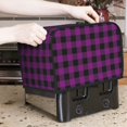 thumbnail image 7 of Fotbe Purple Black Plaid for Two Slice Toaster Cover, Fingerprint Protector, Super Soft Appliance Cover And Dust Cover,Bread Dust Cover & Fingerprint Protection, 7 of 7