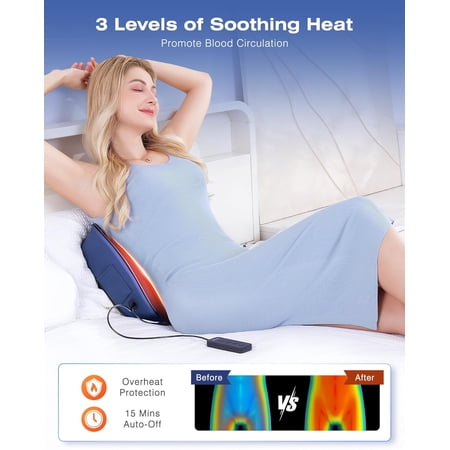 heated lumbar support pillow for product