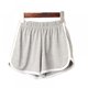 thumbnail image 1 of Pantalones cortos casuales de rayas de cintura alta para mujer, para playa, deportes, correr, yoga, cintura elástica, 1 of 6