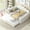White, variant on Pink Upholstered Daybed With Stable Structure And Trundle - Charming Back Space-saving Fashionable