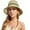 Beige-green, variant on YEKEYI Floppy Big Beach Straw Hats for Women Foldable Summer Wide Brim Packable Sun Hat Womens Travel Straw Fedora Hat