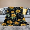 thumbnail image 2 of Nawypu  Sunflower Blanket Sunflowers Flannel Throw Blanket for Couch Sofa Bed Living Room Sunflower Decor Sunflower Gift for Women, 2 of 6