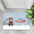 thumbnail image 4 of Hello Winter Maine Coon Smiling in Red Scarf Hat Welcome Christmas Doormat Cat Lover Kitten Owner Gifts Indoor Outdoor Welcome Mat - 00017, 4 of 5