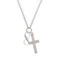 thumbnail image 2 of Delight Jewelry Silvertone Te Quiero Infinity Sign I Have Plans for You Engraved Cross Zoey Necklace, 28", 2 of 4
