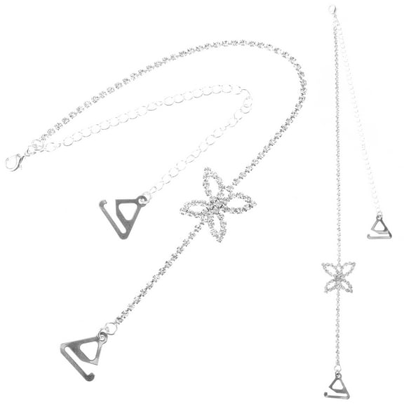 unbranded  Rhinestone Bra Shoulder Straps Decorative Tube Dress Glitter Miss