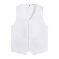 thumbnail image 3 of Zaldita Kids Volunteer Activities Outdoor Vest Button Up Waistcoat Boys Girls Waitress Uniform White 11-12, 3 of 5
