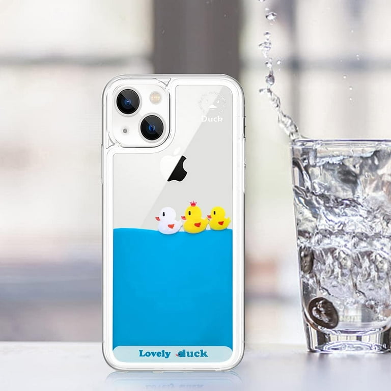 Compatible with iPhone 13 Liquid Case Cute Funny Cartoon Moving