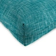 thumbnail image 6 of Jordan Manufacturing 18" x 18" Sketch Opal Teal Crosshatch Square Tufted Contoured Outdoor Wicker Seat Cushion (2 Pack), 6 of 11
