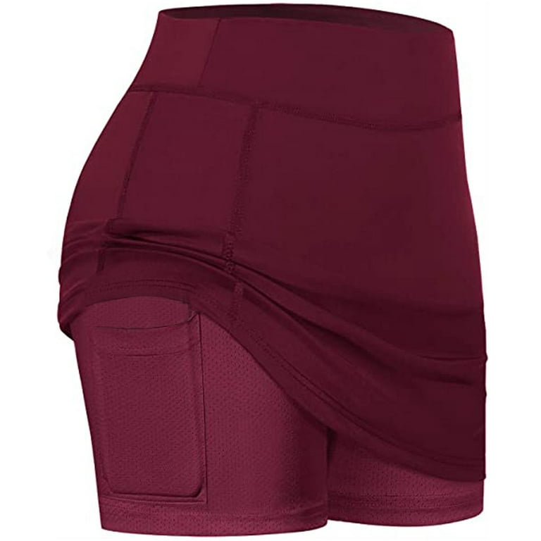 Skirted Legging for Women, Yoga Legging with Skirts &Women Tennis Leggings  Clothes Pockets 