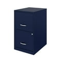 thumbnail image 2 of Space Solutions 18 inch 2 Drawer Metal File Cabinet, Navy, 2 of 4