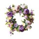 thumbnail image 1 of Coronas de peonías para puerta principal, corona de primavera/verano, flores artificiales de 15 pulgadas para Púrpura, 1 of 8