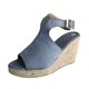 thumbnail image 1 of Amzcrzy Zapatos de mujer,Zapatos de mujer,Zapatillas de mujer, Sandalias romanas informales con hebilla y cuñas sólidas de moda para mujer Sandalias Mujer Zapatillas De Casa, 1 of 6