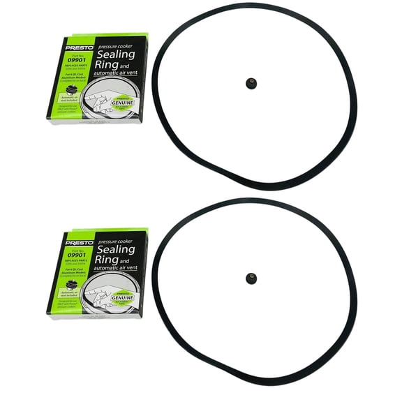 2 Pk, Presto Pressure Cooker Sealing Ring Gasket For 6 Qt, 09901