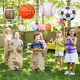 thumbnail image 2 of LOLIPPYY 4-Pack Sports Themed Paper Lanterns for Baseball, Basketball, Soccer, Rugby Party Decorations, 2 of 7