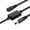 black, variant on Auto Restart Power Cable for Router Modem, 11.81 Inch 5521 Male to Female Extension Cord, Smart Timer Reset Cable for Internet Stability