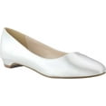 thumbnail image 2 of Women's Touch Ups Vivian Ballet Flat White Satin 10 M, 2 of 2