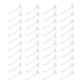 thumbnail image 1 of BRIGHTFUFU 50Pcs Transparent Plastic Peg Board Hooks for Display Purposes and Stable Tool Storage, 1 of 8