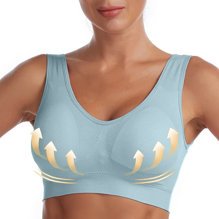 Wirefree Sports Bras for Women Soft Breathable Seamless Everyday