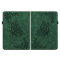 thumbnail image 4 of SaniMore for Lenovo Tab M10 10.1 inch 3rd Generation TB-328F Wallet Case Card Slots Hand Rope Anti-slip Strip Pen Holder Auto Wake/Sleep Stand Embossed Butterfly for Girls Women, Green, 4 of 5