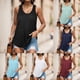 thumbnail image 2 of Mujeres Racerback Camisetas sin mangas Camisetas sin mangas para mujer Camisetas de verano Camisetas sin mangas Sport Loose Fit Racerback Workout (Light Blue, M), 2 of 4