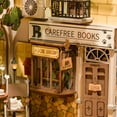 thumbnail image 4 of Rolife 3D Jigsaw Puzzle Wooden Model Building Kit DIY Dollhouse Book Nook Bookshelf Insert Decor Alley Miniature Kit, 4 of 9