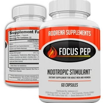 Focus Pep- Over The Counter Stimulants to Speed Up Naturally: Study Alternative and Best Energy Supplements for Nootropic Brain Boosting, 60 Pills