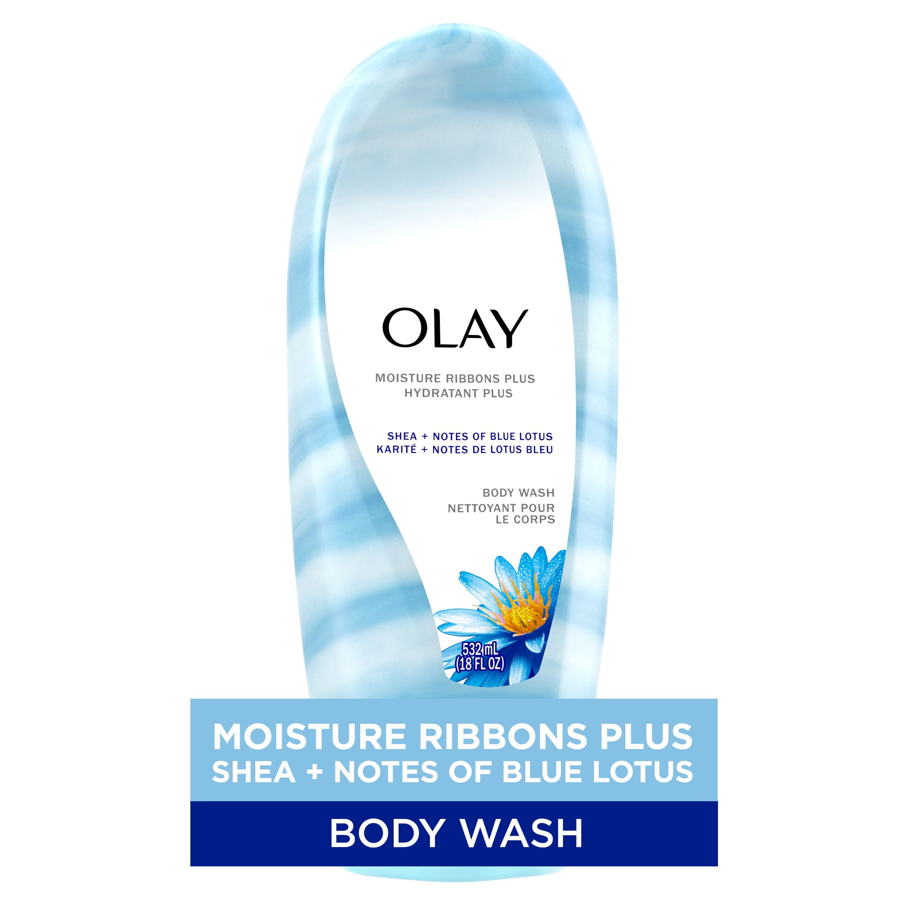 Olay Moisture Ribbons Plus Shea + Blue Lotus Body Wash - Walmart.ca