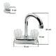 thumbnail image 3 of Llave Mezcladora Baño Lavabo Alfa  Cromado de Acero Inoxidable Manerales Bola Reina, 3 of 3