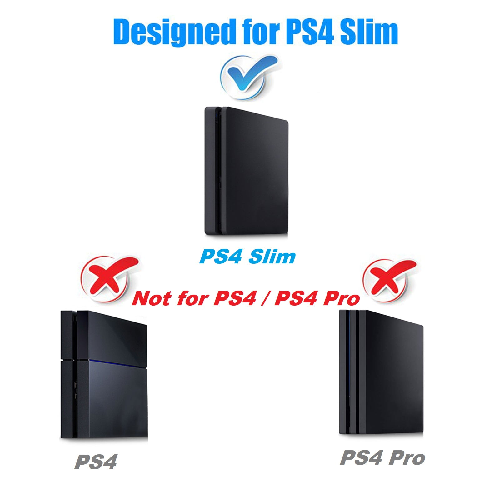 Cooling Fan Fit for PS4, Slim, TSV External USB Cooler with Auto Temperature Radiator with Sony PlayStation 4 Console - Walmart.com