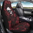 thumbnail image 4 of Uourmeti Red Rose Skull Print Front Car Seat Cover Fashion Elastic Car Seat Protector, Anti Slip Wear Resistant Compatible with Suv Auto Automobile, 4 of 6