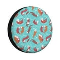 thumbnail image 1 of Balery Sea Otters Family In Blue Water Cubiertas para Neumáticos - Protector Resistente para Neumáticos de Camioneta, SUV, Remolque, Camper y RV-17 inch, 1 of 6