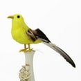 thumbnail image 1 of Nvzi 1 pieza de pájaros artificiales de 10,6 pulgadas, loro realista con modelo de decoración de loro con plumas realistas para manualidades de decoración, estilo de estación amarilla, 1 of 4