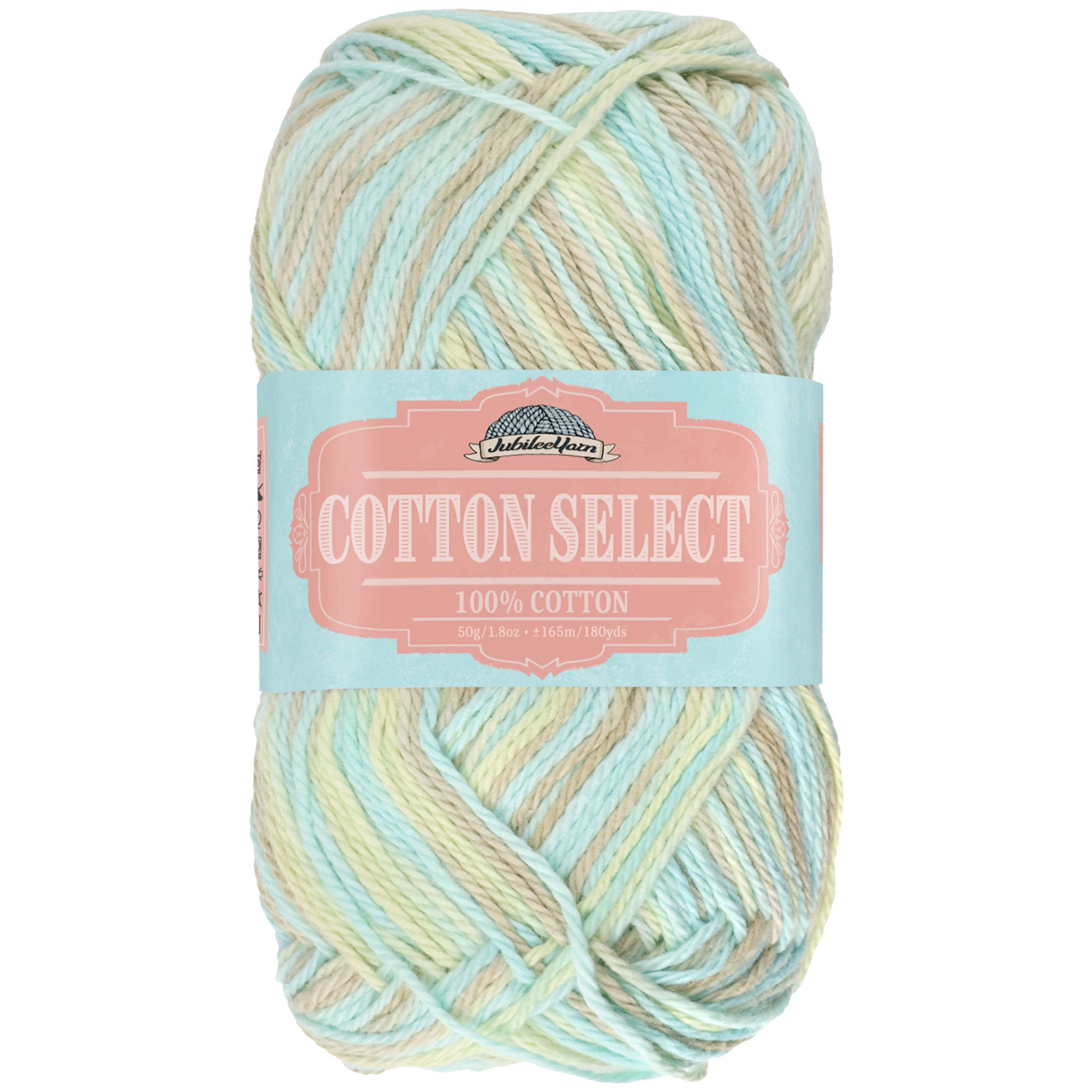 BambooMN Cotton Select Variegated Yarn - Frosted Café (200g/720yds) - 2  Sport Weight - 4 Skeins 